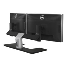 Dell MDS14 Dual Monitor Stand - Kit de montaje para 2 pantallas LCD - negro, plata - tamaño de pantalla: 24