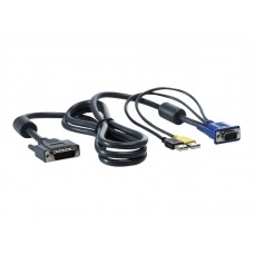 HPE USB Server Console Cable - Cable para vídeo / USB - 1.8 m (paquete de 2) - para HPE 600; ProLiant DL370 G6, DL585 G6, ML110 G6, ML110 G7, ML330 G6, ML350 G6; Rack